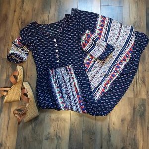 Beautiful boho maxi dress with slits